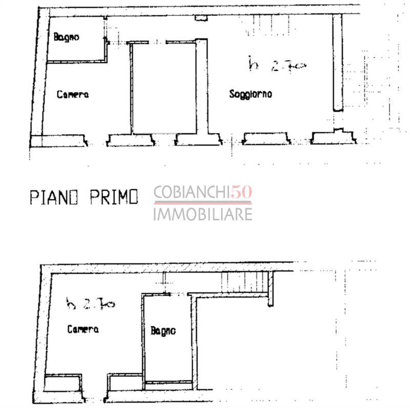 planimetria piano 1 e piano 2 