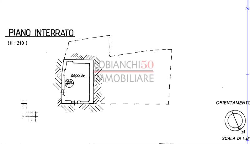 planimetria paino semi interrato