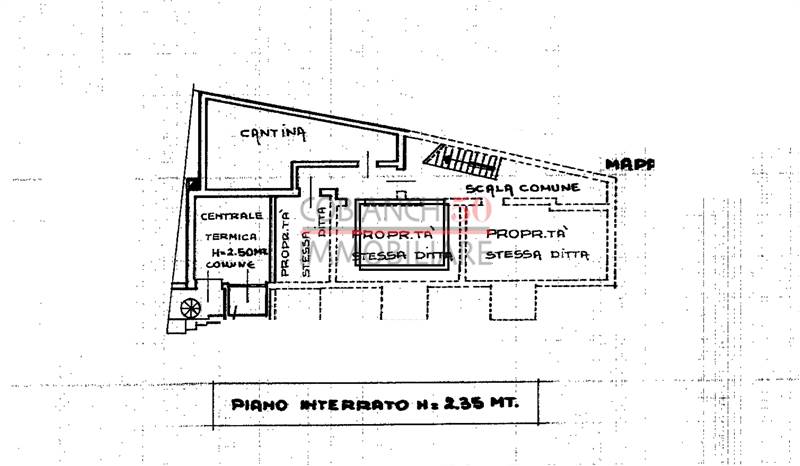 piano interrato cantina 