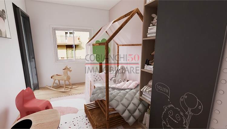 immagine renderizzata cameretta