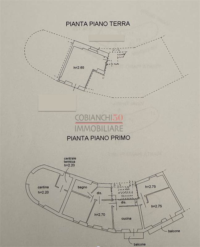 planimetria piano terra e primo 