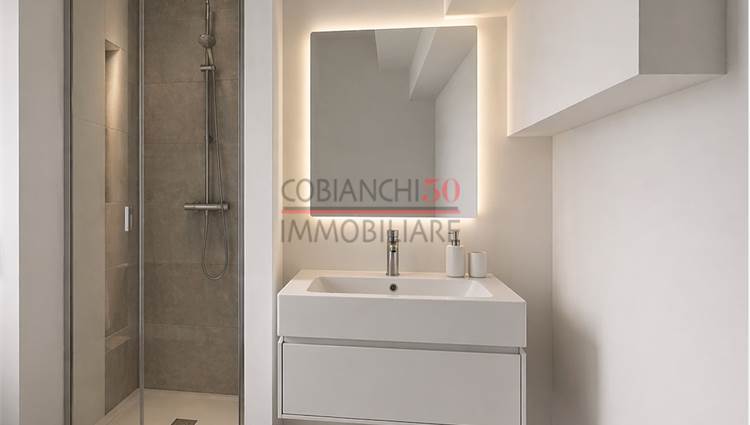 render a scopo illustrativo bagno matrimoniale 
