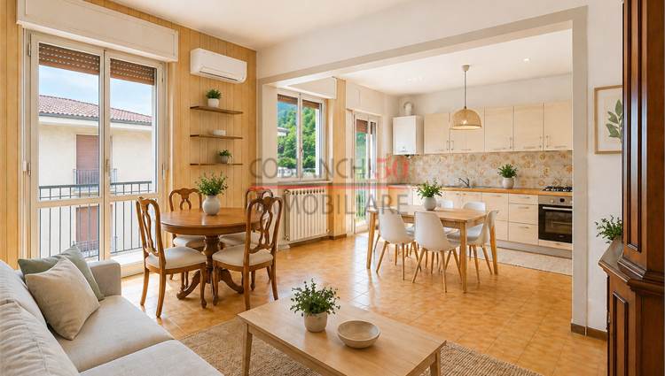 Rendering digitale illustrativo ipotesi sala cucin